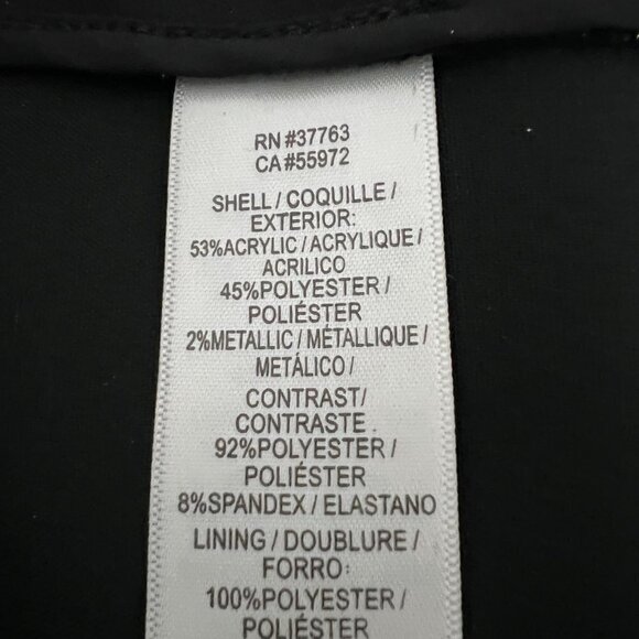 Laundry By Shelli Segal Metallic Threads Black Trim Blazer Women's 2 NWT - Picture 4 of 7